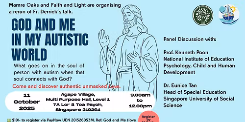 'God and Me in my autistic world' rerun of Fr. Derrick's talk