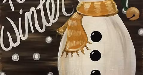 Rustic Snowman: Cozy Winter Fun + $15 Candle Add-On!