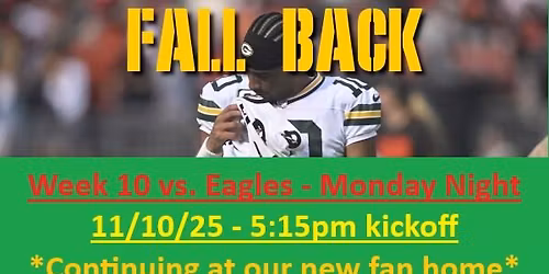 Rebound Game - Week 10 vs. Eagles - Monday Night Football (11\/10\/25 - 5:15pm kickoff)