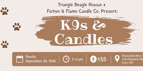K9s & Candles Fundraiser Benefiting TBR