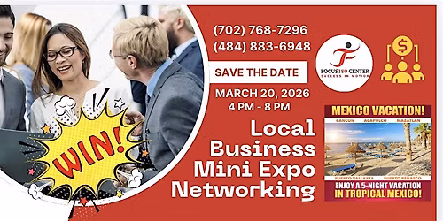 FOCUS180 Mini Expo & Networking Event FRIDAY, March 20, 2026