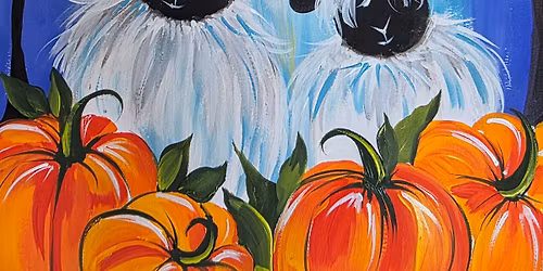Paint & Prosecco, Autumn Sheep - at The Library, Taunton
