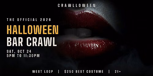 Chicago Halloween Bar Crawl - West Loop - Sat, Oct 24
