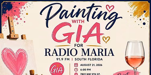 Painting with GIA for Radio Maria