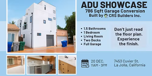 La Jolla ADU Showcase: Tour a Finished 2-Story Garage Conversion