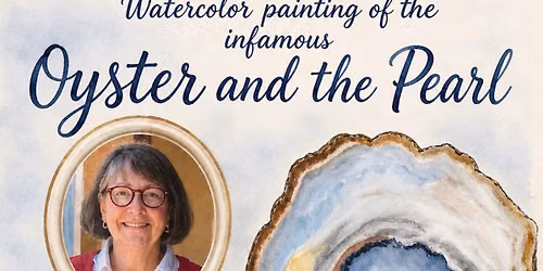 Watercolor Oyster & the Pearl