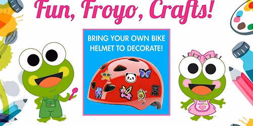 Free Bike Safety Craft at sweetFrog Salisbury