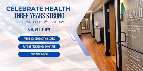 Celebrate Health: Three Years Strong! 