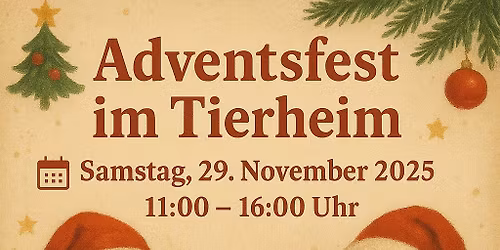 Adventsfest im Tierheim