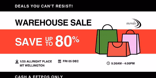 Mondo Warehouse Sale