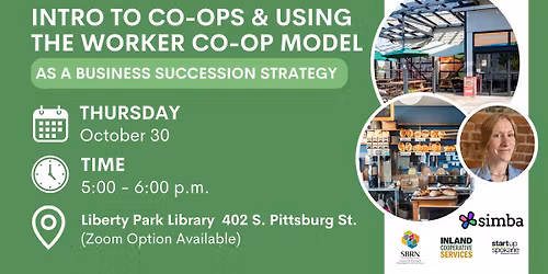 Intro to Co-ops & Using the Worker Co-op Model as a Business Succession Strategy