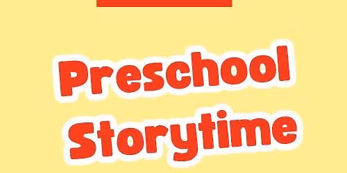 Preschool Storytime