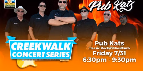CreekWalk Concert Series 2026 - Pub Kats