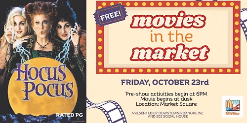 Movies in the Market- Hocus Pocus