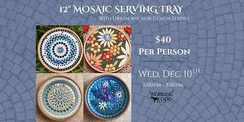 Mosaic Serving Tray Workshop