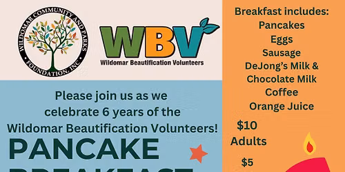 Sat 10\/10\/2026 WBV Pancake Breakfast Fundraiser