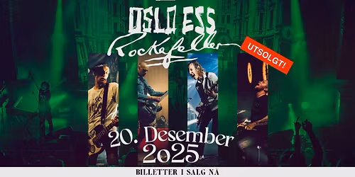 Oslo Ess + support: JOYLESS \/\/ Rockefeller \/\/ 20.12.25 - UTSOLGT!