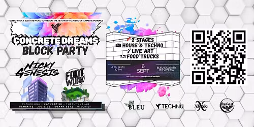 CONCRETE DREAMS BLOCK PARTY 2026: TECHNU MUSIC & BLEU