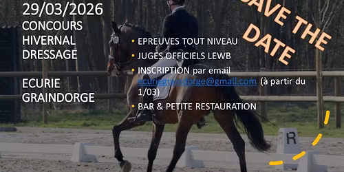 CONCOURS HIVERNAL DE DRESSAGE 2026