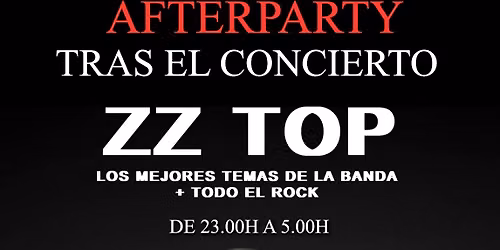 AFTERPARTY ZZ TOP -Tras el concierto, dentro del Poble Espanyol