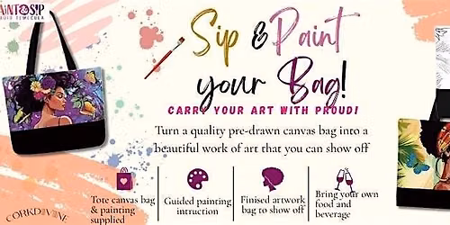 Sip & Paint Your Bag!