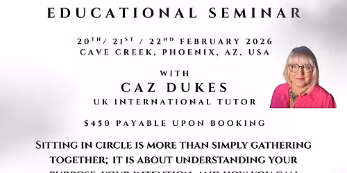 Evidential \/Trance\/ Physical Mediumship Educational Seminar with International Teacher Caz Dukes