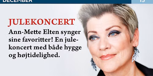 Julekoncert ved Ann-Mette Elten