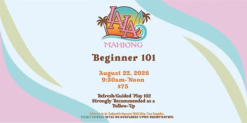 American Mahjong - Beginner 101