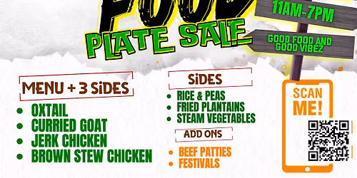 Jamaican Food - Plate Sale - Bremerton