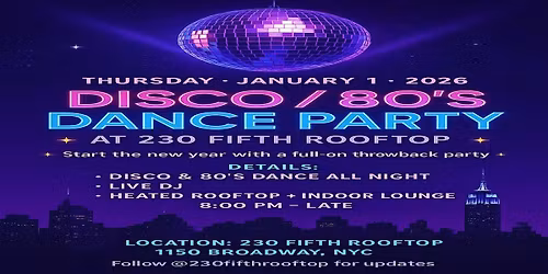 The Day- After DISCO PARTY @ 230 Fifth Rooftop