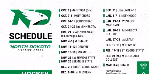 US National Under 18 Hockey Team at North Dakota Fighting Hawks Mens Hockey (Exhibition)