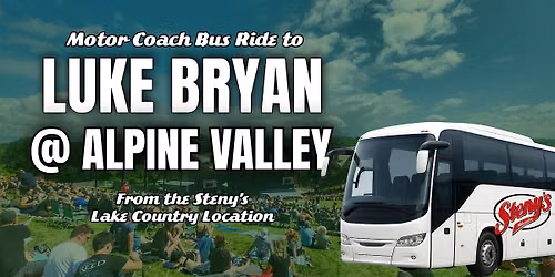 Steny's Lake Country Shuttle to Luke Bryan @ Alpine Valley