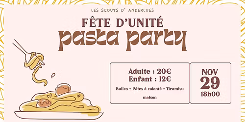 F\u00eate d'Unit\u00e9 6TO - Pasta Party