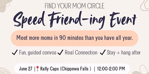 Speed-Friending for Moms!