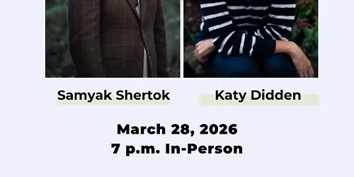 Poets in Print: Samyak Shertok and Katy Didden 