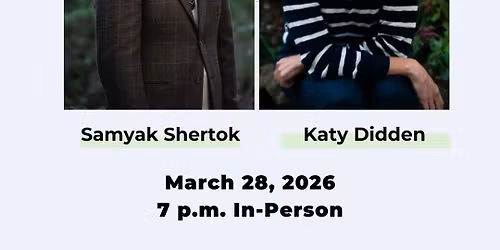 Poets in Print: Samyak Shertok and Katy Didden 