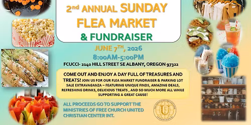 \ud83c\udf1e\ud83c\udf89 YOU\u2019RE INVITED! \ud83c\udf89\ud83c\udf1eFCUCCI 2nd Annual Sunday Flea Market Fundraiser 