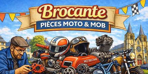 Brocante pieces mobs et motos de la f\u00eate de la moto