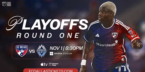 Parking MLS Cup Round 1: Vancouver Whitecaps FC at FC Dallas (Game 2, Home Game 1)