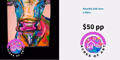 Colourful Cow Paint & Sip
