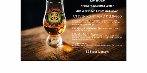 Orpheus on the Rocks: A Bourbon Tasting