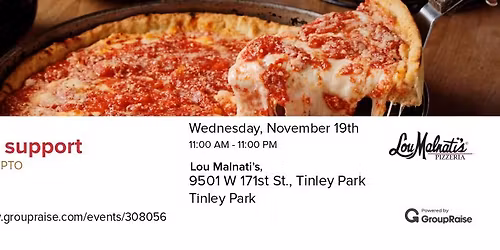 Millennium PTO x Lou Malnati's Fundraiser