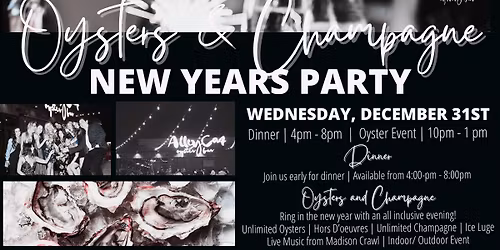 An Evening of Oysters & Champagne| NYE at Alley Cat