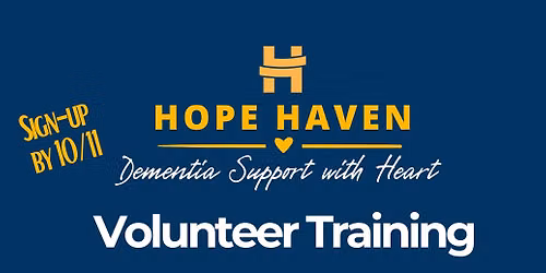 Dementia Volunteer Training at Hope Haven