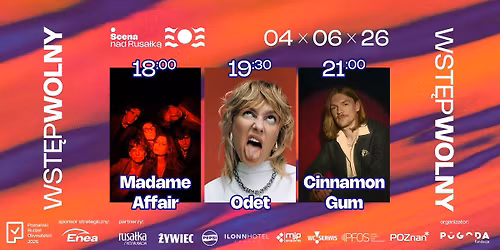 Cinnamon Gum \u2022 Odet \u2022 Madame Affair | Czerwc\u00f3wka nad Rusa\u0142k\u0105