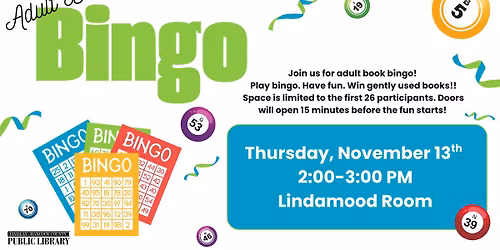 Adult Book Bingo