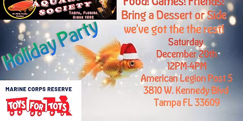 Tampa Bay Aquarium Society December Holiday Party
