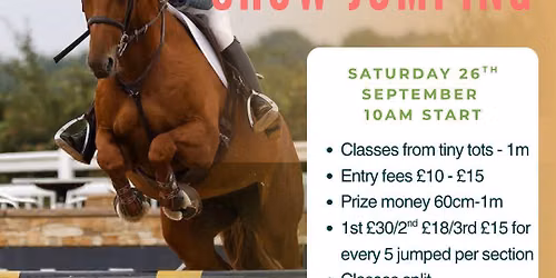 Outdoor Unaffiliated Show Jumping 30cm-1m