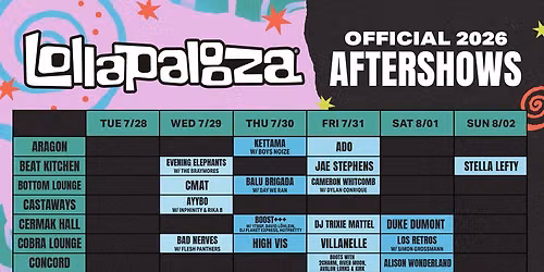 Official Lollapalooza Aftershow: Ado - Artist