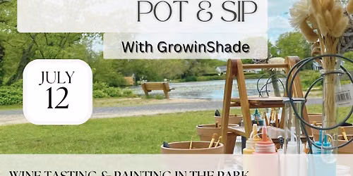Sunset Paint,Pot & Sip & Wine Tasting July-12